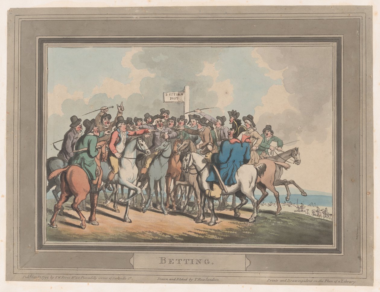 Bahis [Bahis Postası], 1 Ocak 1799., 1 Ocak 1799. by Thomas Rowlandson