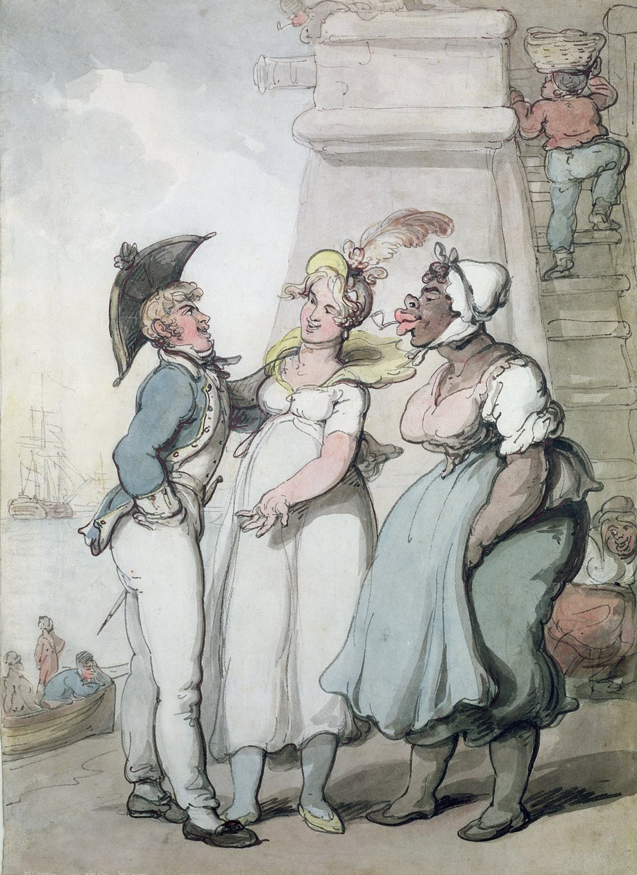 Black Magic (kağıt üzerinde mürekkep ve wc) by Thomas Rowlandson