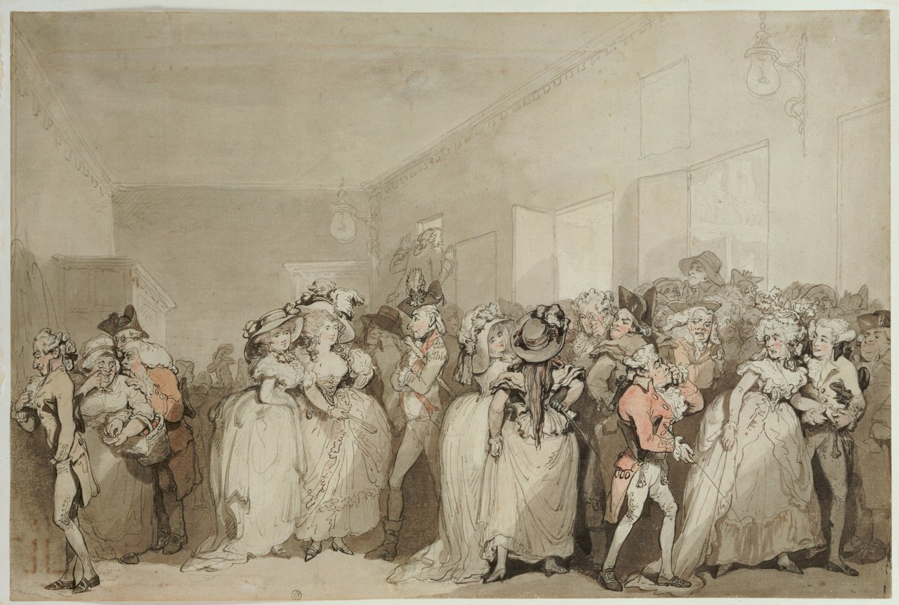 Box-Bobby Şezlonglar, 1785 by Thomas Rowlandson