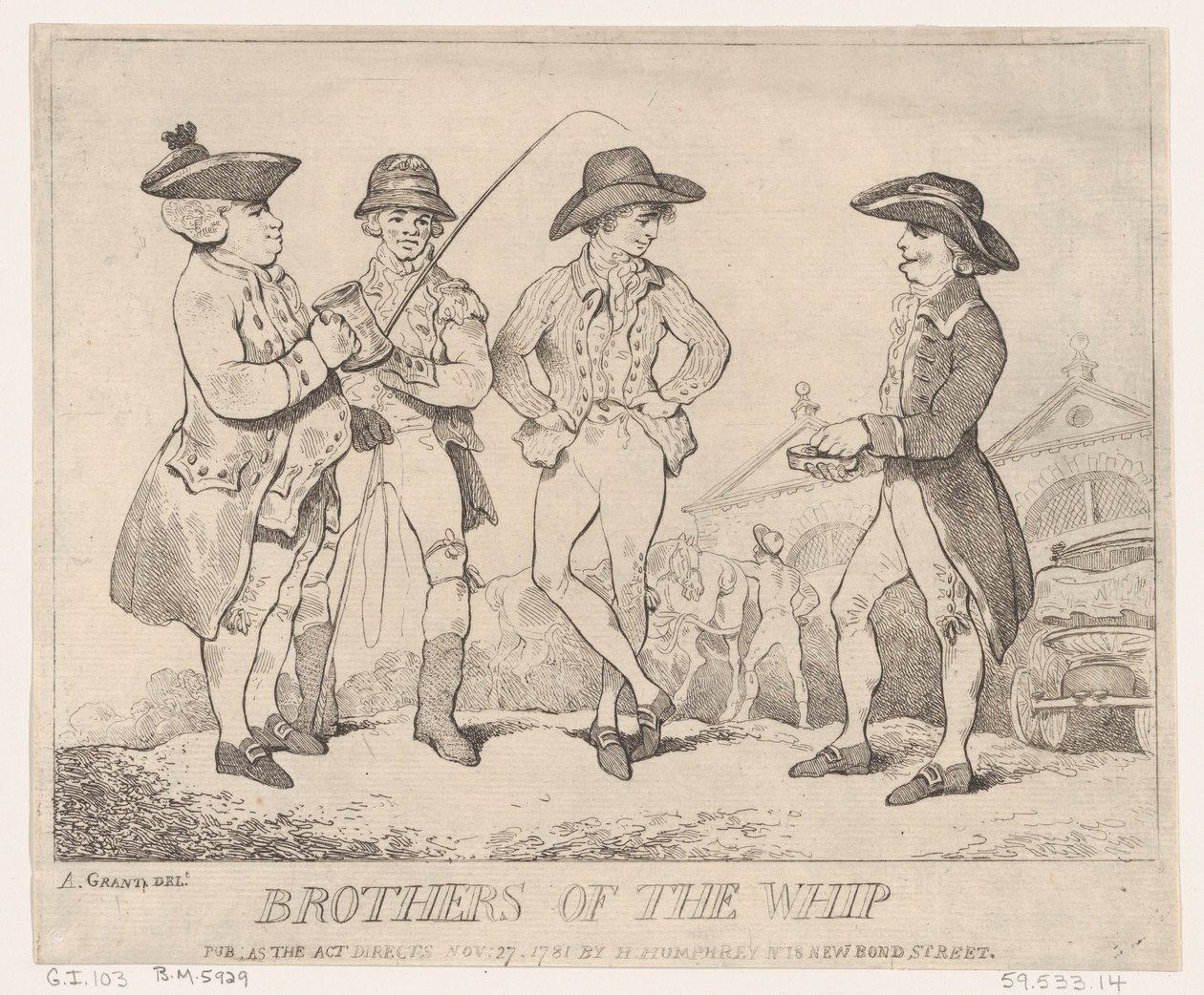 Kırbaç Kardeşleri, 27 Kasım 1781., 27 Kasım 1781. by Thomas Rowlandson