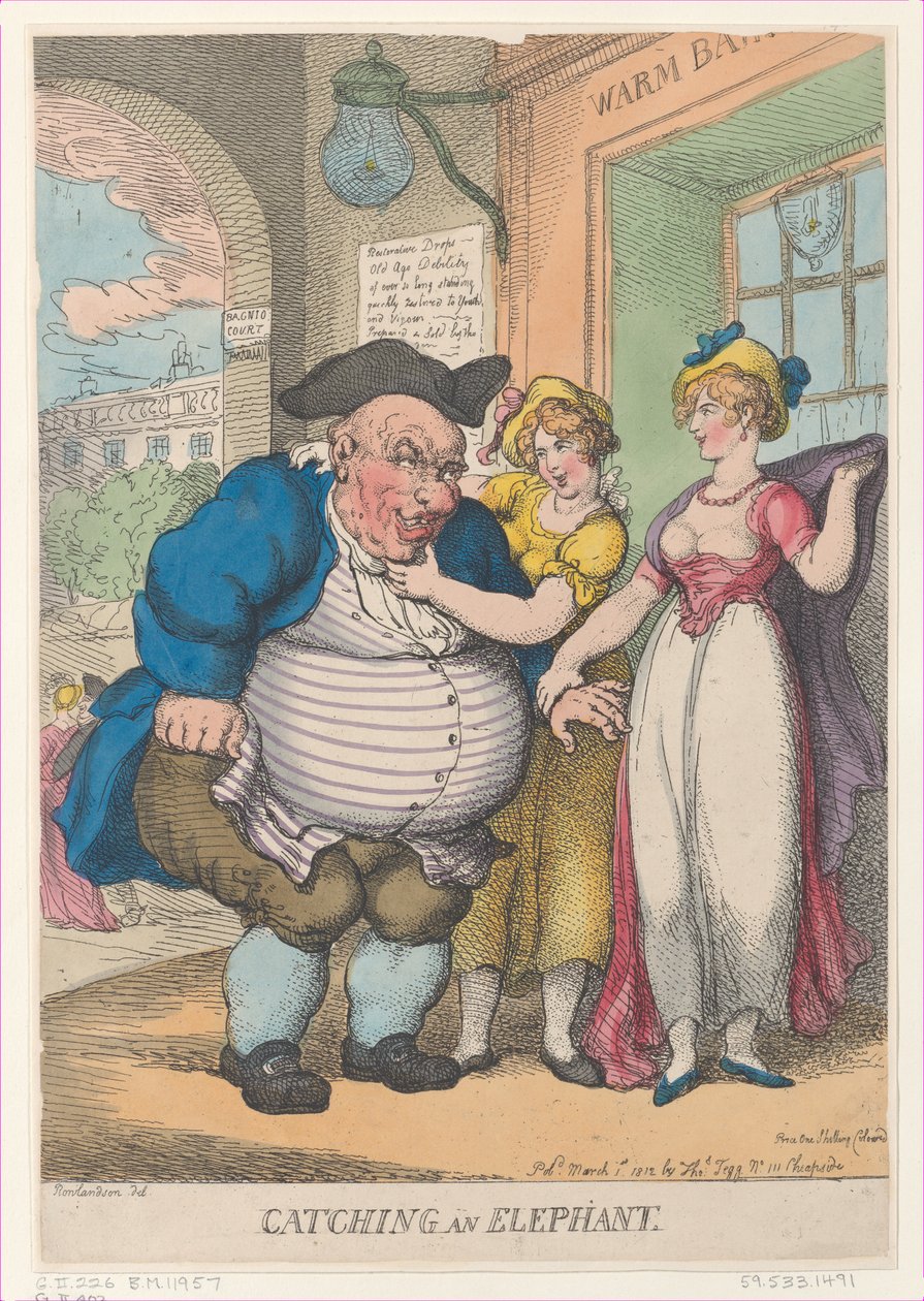 Fil Yakalamak, 1 Mart 1812., 1 Mart 1812. by Thomas Rowlandson