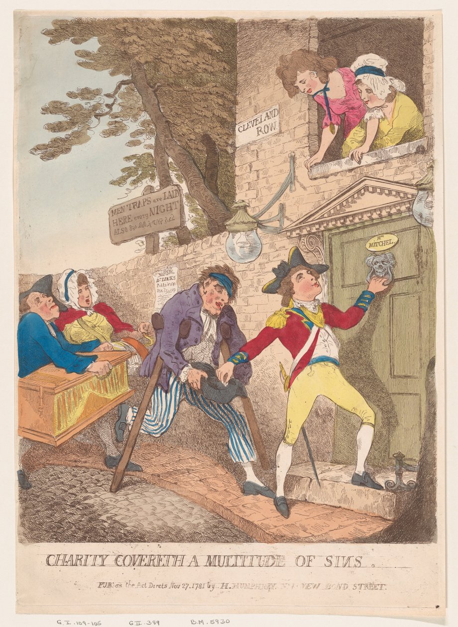 Sadaka Bir Çok Günahı Kapsar, 27 Kasım 1781., 27 Kasım 1781. by Thomas Rowlandson