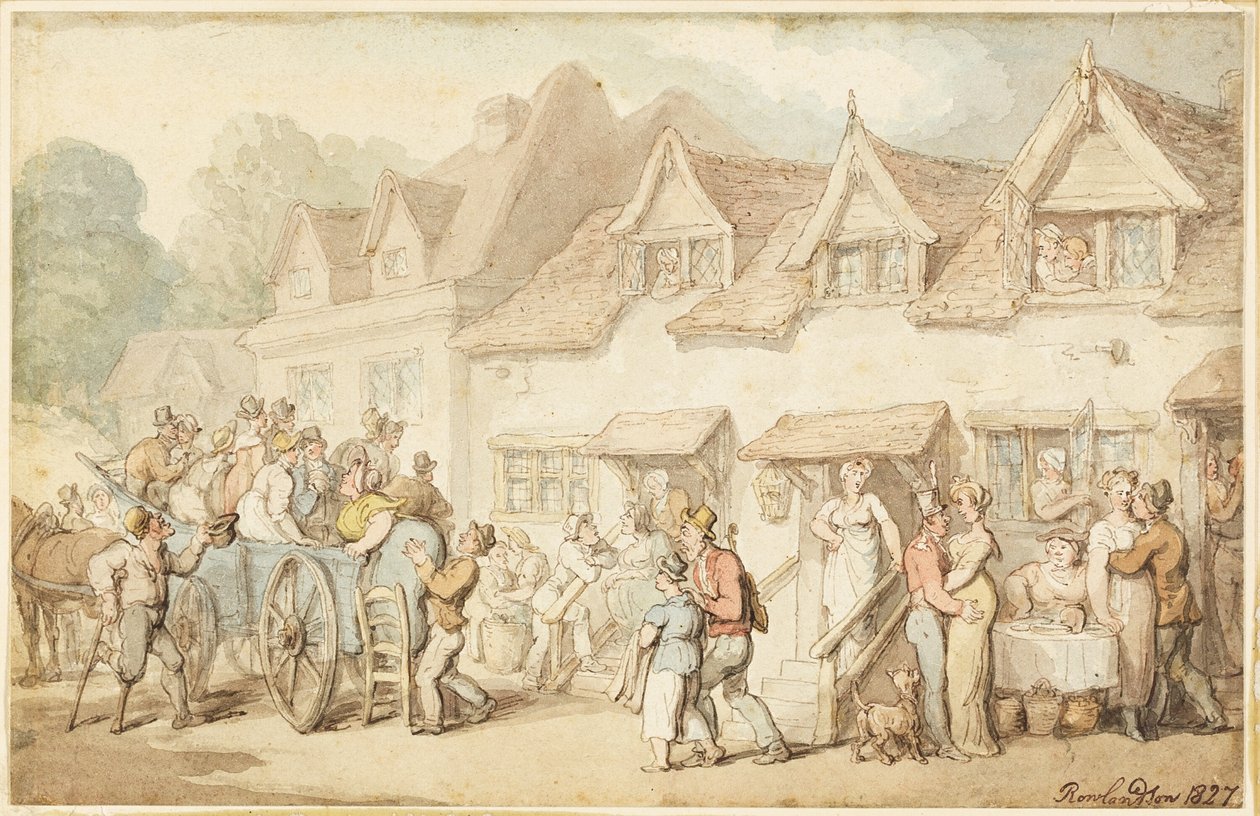 Atları Değiştiren Antrenör by Thomas Rowlandson