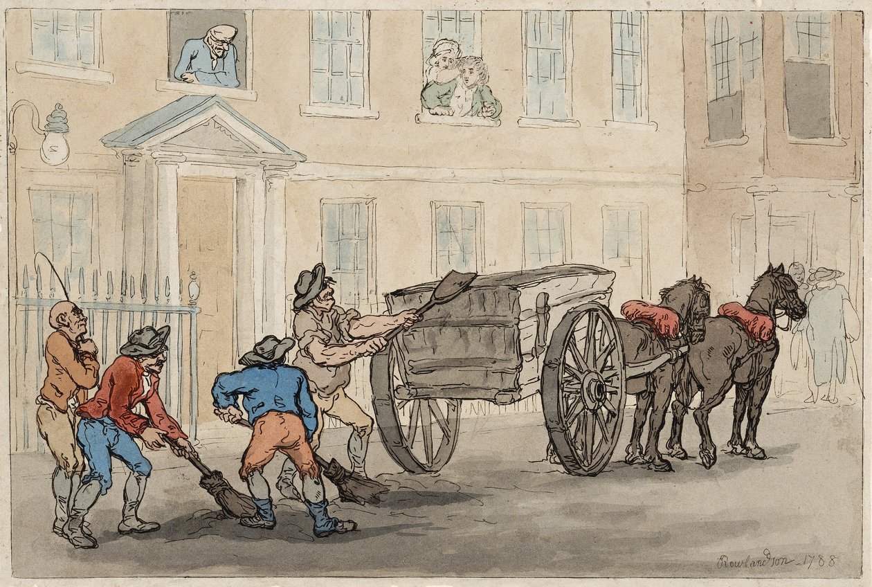 Gece Toprağının Toplanması, pub. 1788 by Thomas Rowlandson