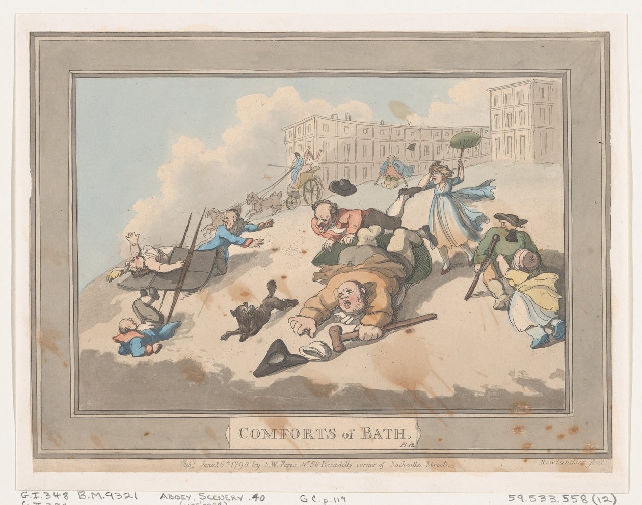 Banyo Konforu, Tabak 12, 6 Ocak 1798., 6 Ocak 1798. by Thomas Rowlandson