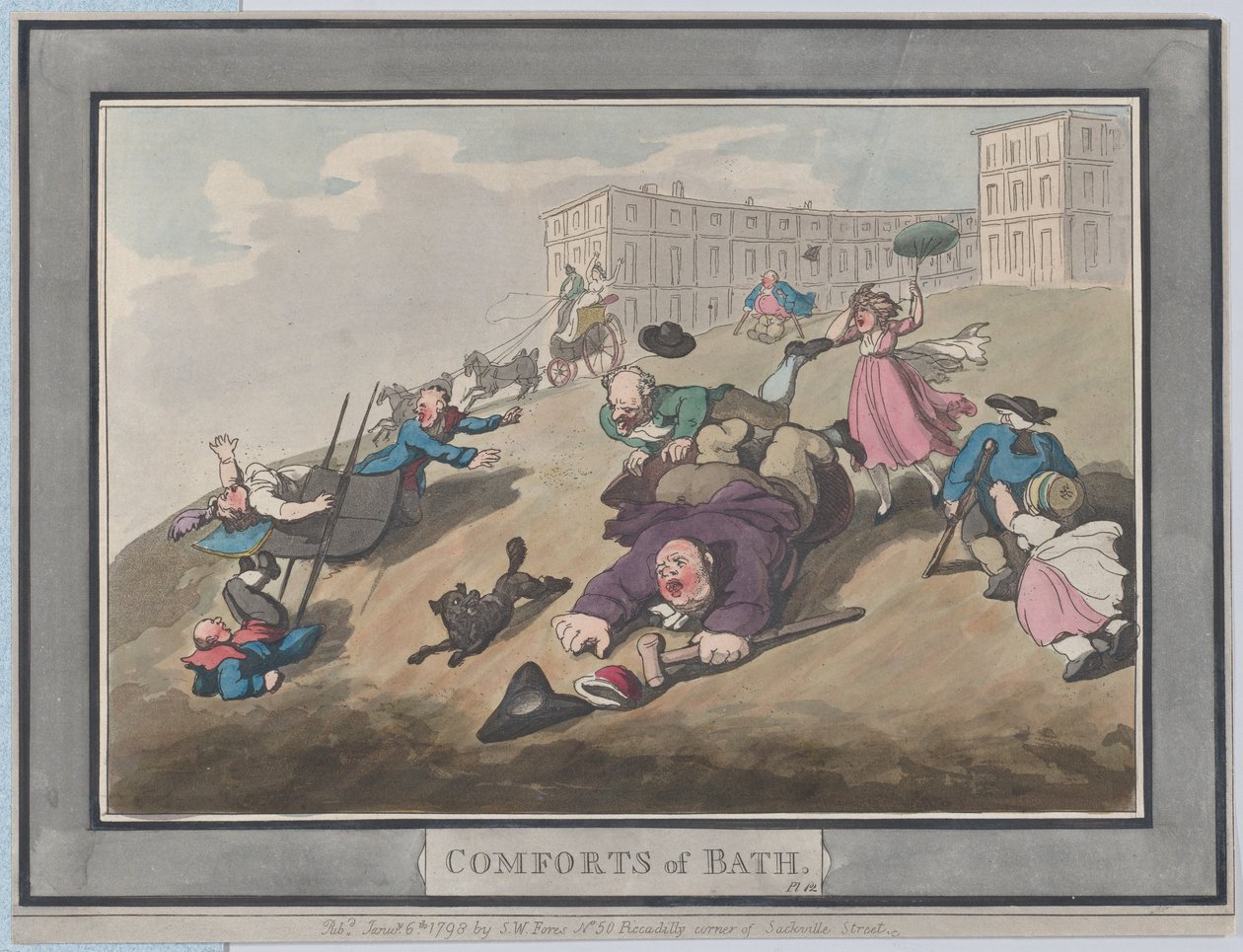 Banyo Konforu, Tabak 12, 6 Ocak 1798., 6 Ocak 1798. by Thomas Rowlandson