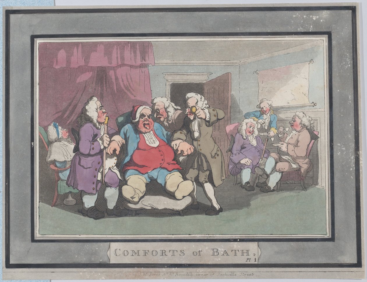 Banyo Konforu, Tabak 1, 6 Ocak 1798., 6 Ocak 1798. by Thomas Rowlandson