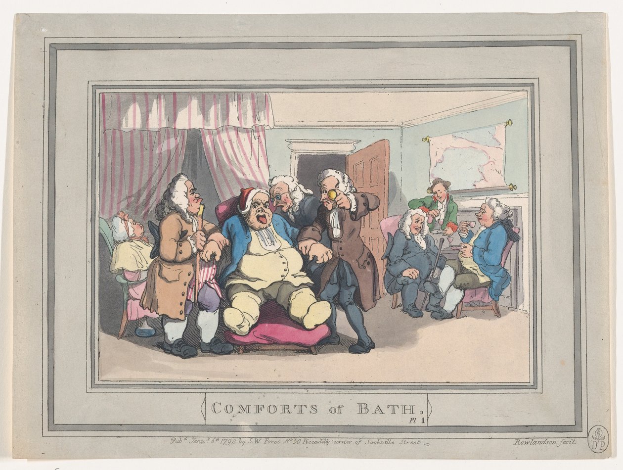 Banyo Konforu, Tabak 1, 6 Ocak 1798., 6 Ocak 1798. by Thomas Rowlandson