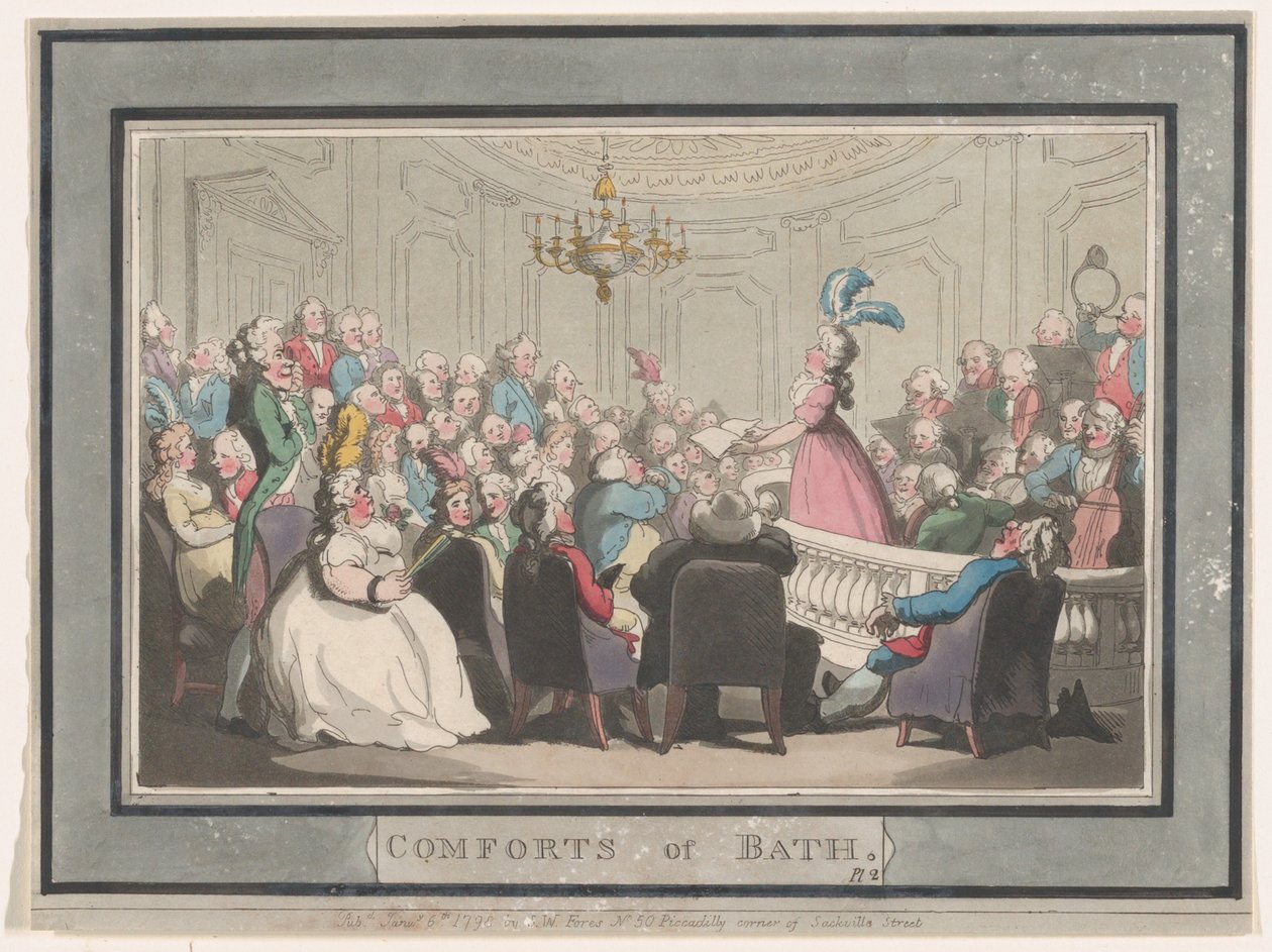 Banyo Konforu, Tabak 2, 6 Ocak 1798., 6 Ocak 1798. by Thomas Rowlandson