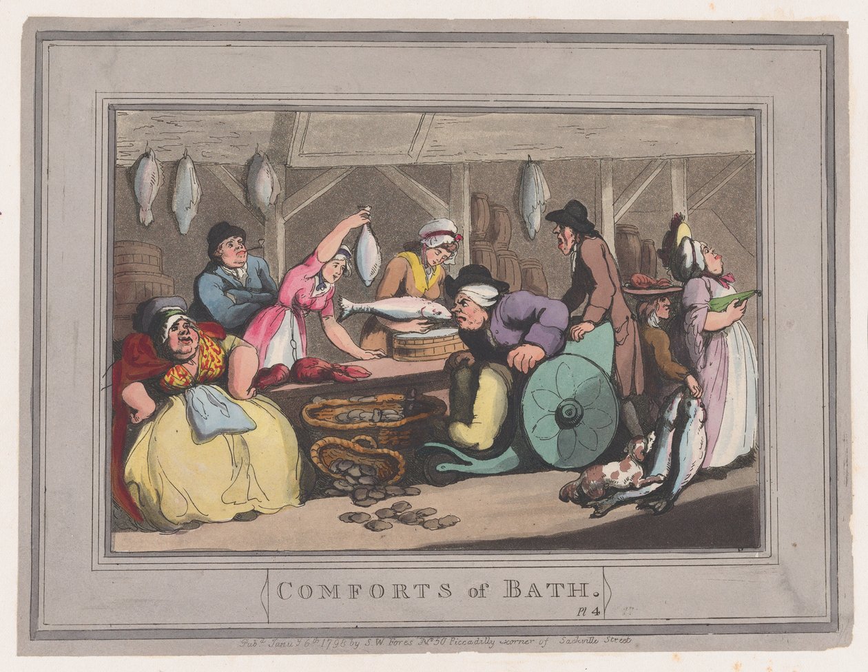 Banyo Konforu, Tabak 4, 6 Ocak 1798., 6 Ocak 1798. by Thomas Rowlandson