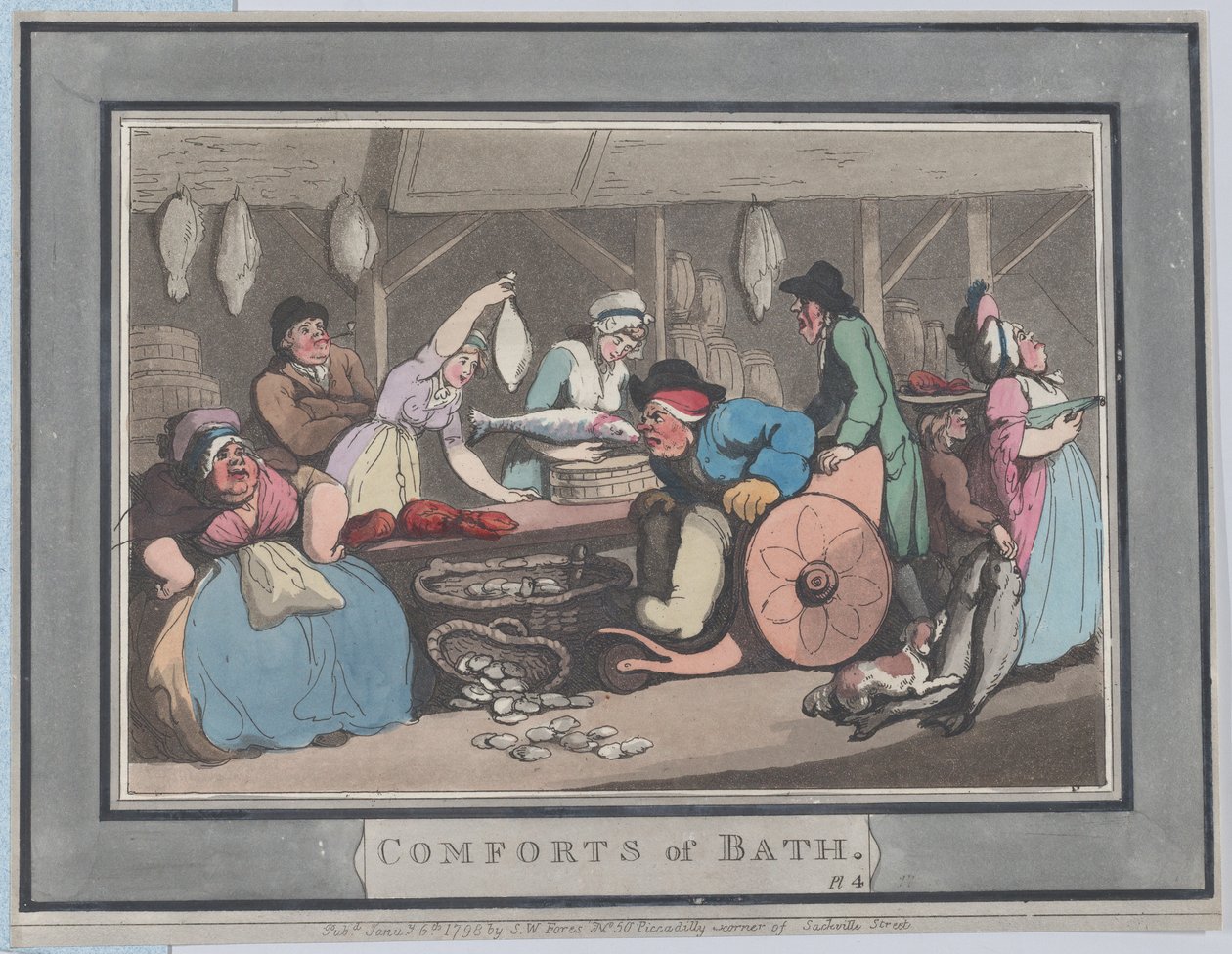 Banyo Konforu, Tabak 4, 6 Ocak 1798., 6 Ocak 1798. by Thomas Rowlandson