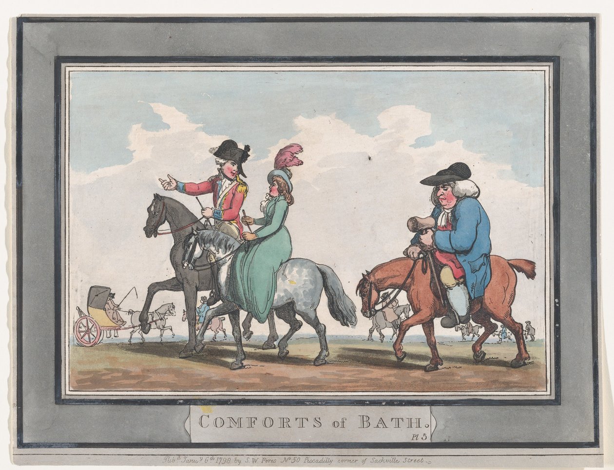 Banyo Konforu, Tabak 5, 6 Ocak 1798., 6 Ocak 1798. by Thomas Rowlandson