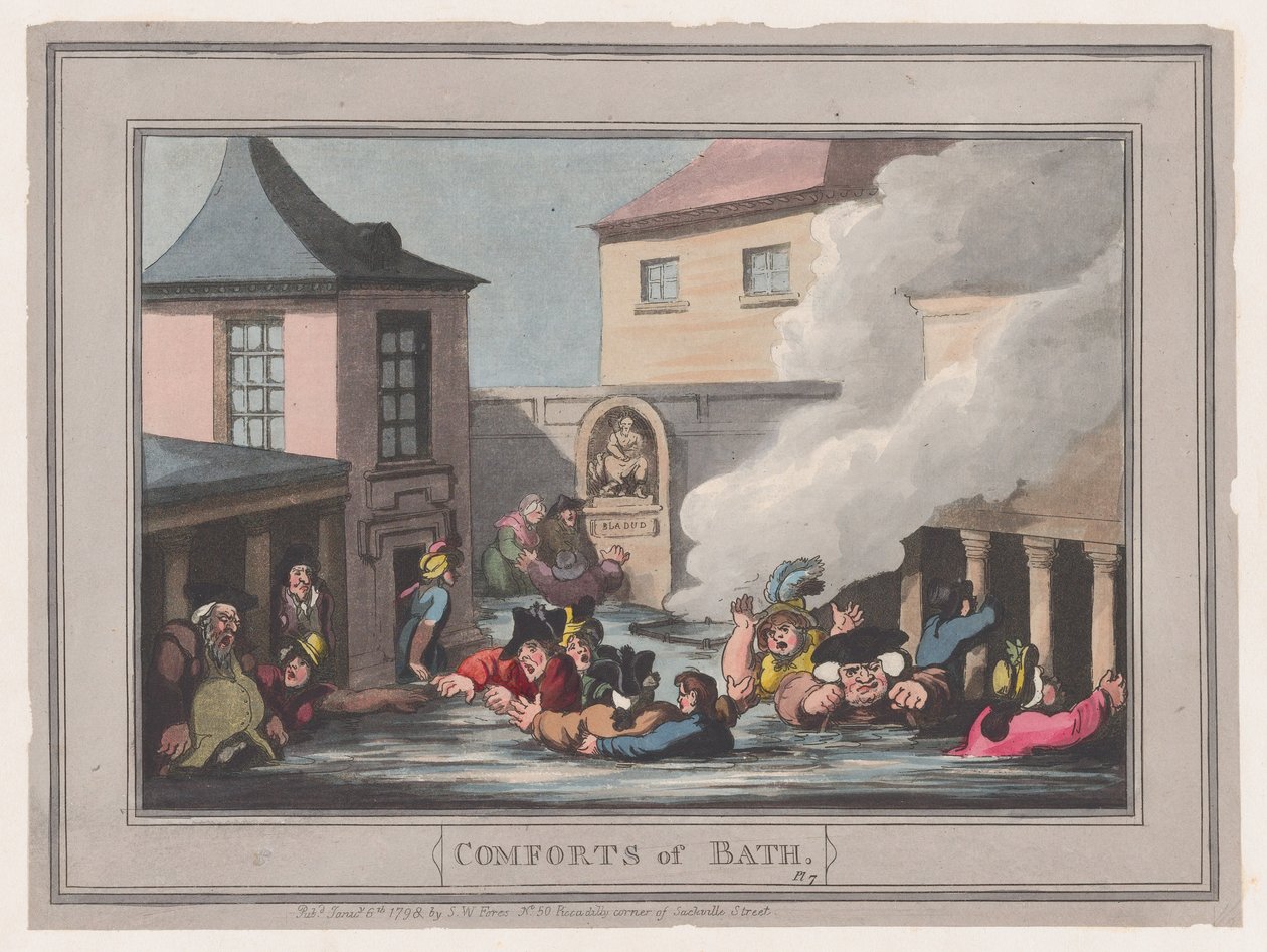 Banyo Konforu, Tabak 7, 6 Ocak 1798., 6 Ocak 1798. by Thomas Rowlandson