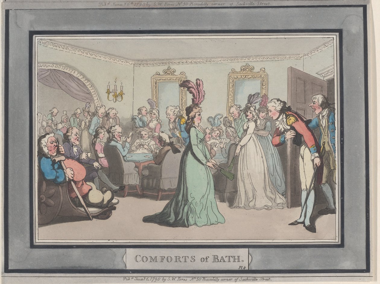 Banyo Konforu, Tabak 8, 6 Ocak 1798., 6 Ocak 1798. by Thomas Rowlandson