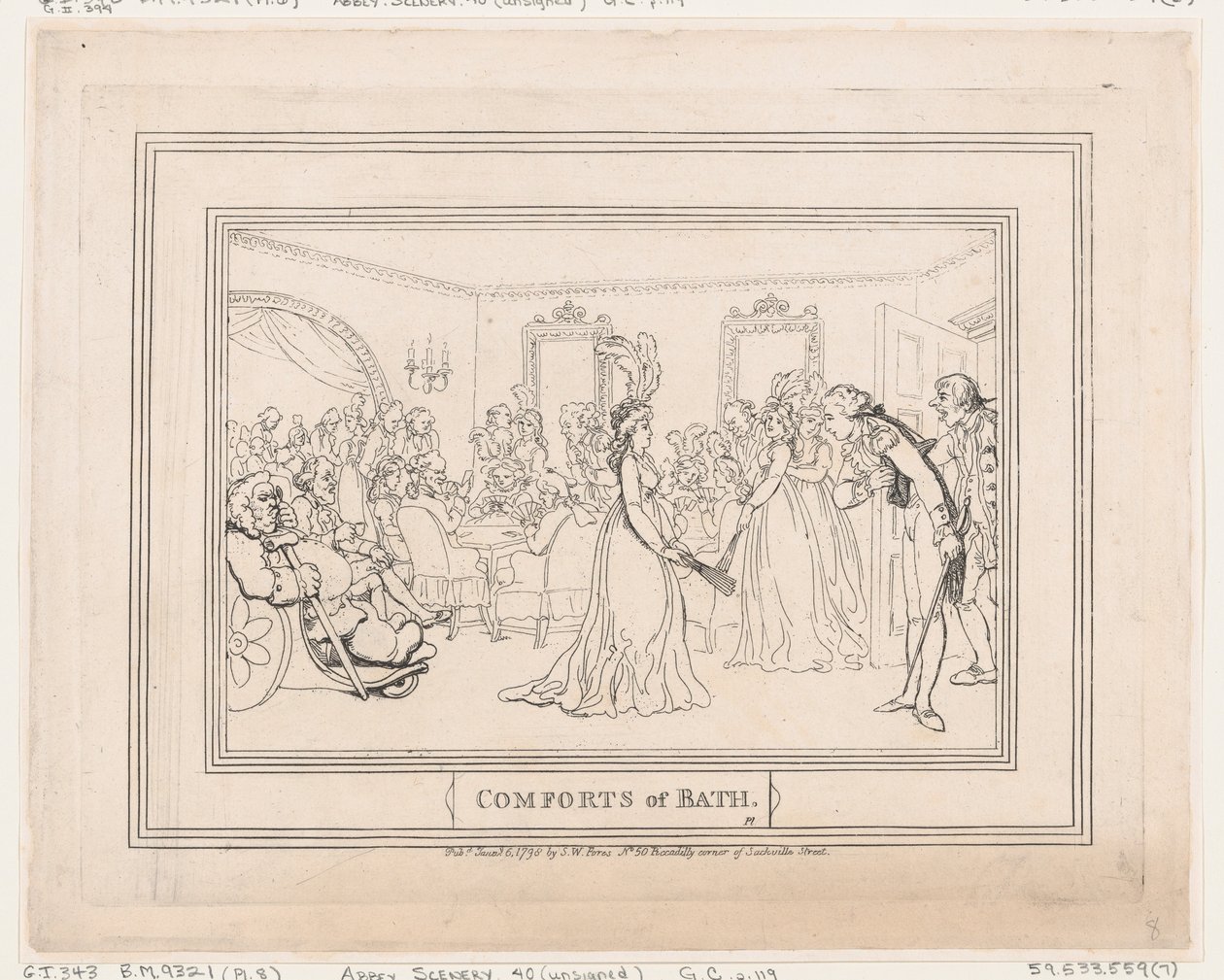 Banyo Konforu, Tabak 8, 6 Ocak 1798., 6 Ocak 1798. by Thomas Rowlandson