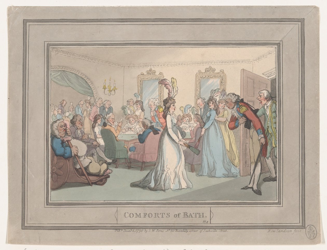Banyo Konforu, Tabak 8, 6 Ocak 1798., 6 Ocak 1798. by Thomas Rowlandson
