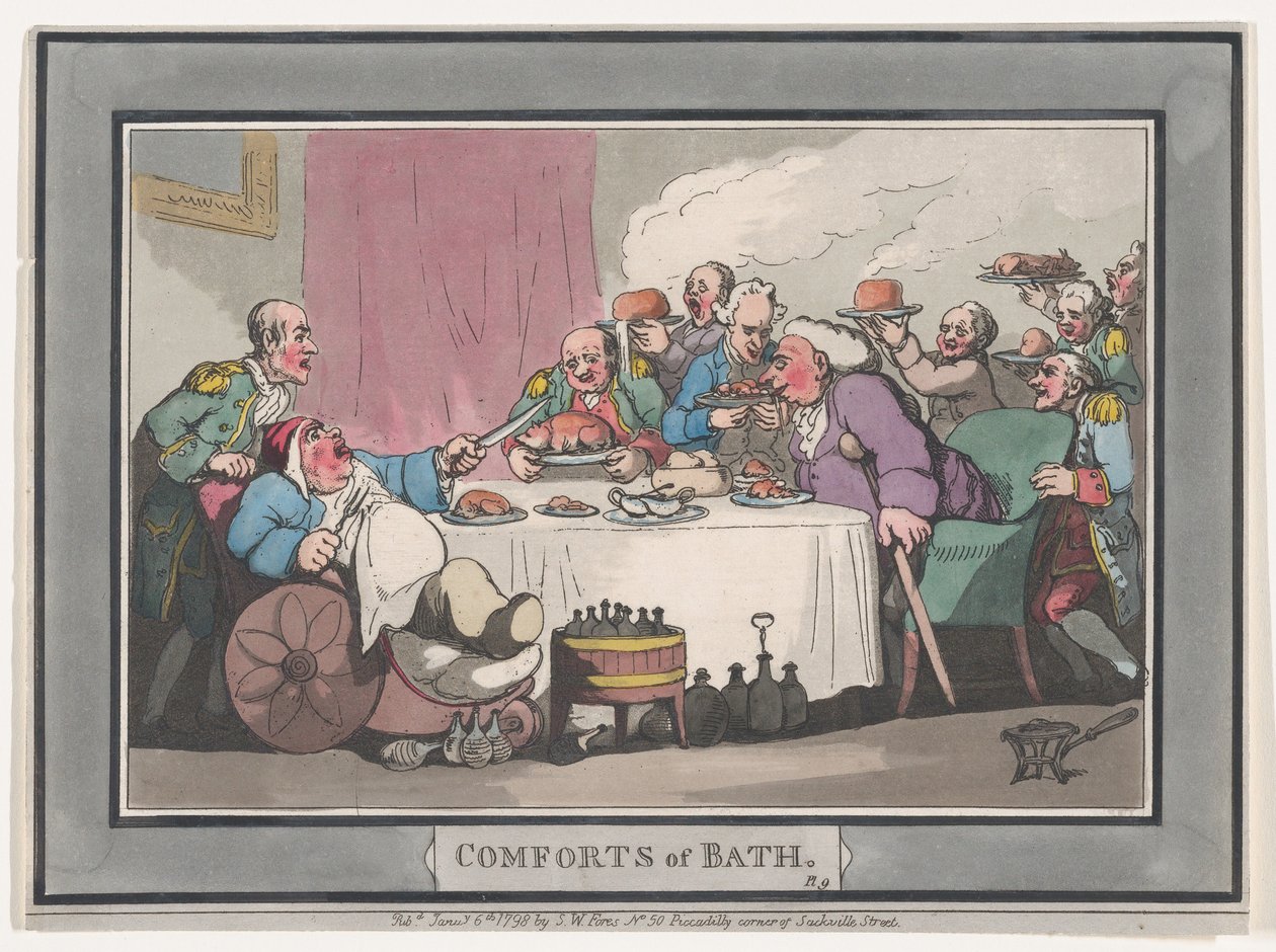 Banyo Konforu, Tabak 9, 6 Ocak 1798., 6 Ocak 1798. by Thomas Rowlandson