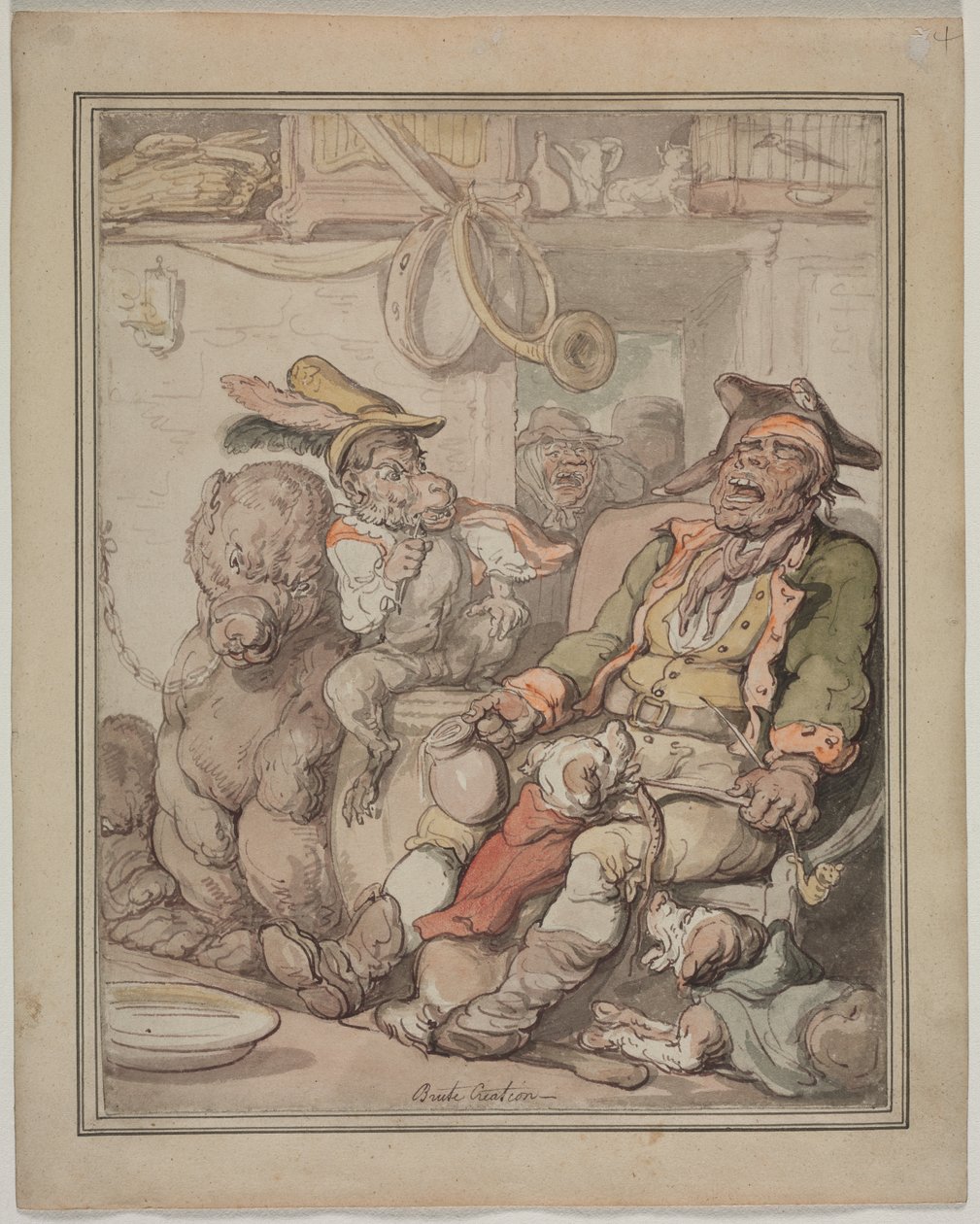 Karşılaştırmalı Anatomi Çalışması by Thomas Rowlandson