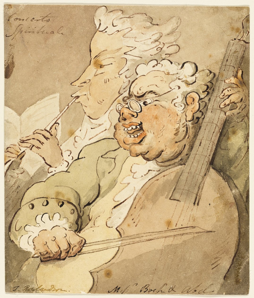 Concerto Spirituale [ile] Haberciler Boch ve Abel by Thomas Rowlandson