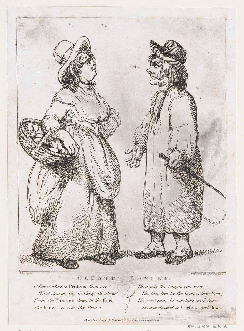 Country Lovers, 15 Mart 1798., 15 Mart 1798. by Thomas Rowlandson