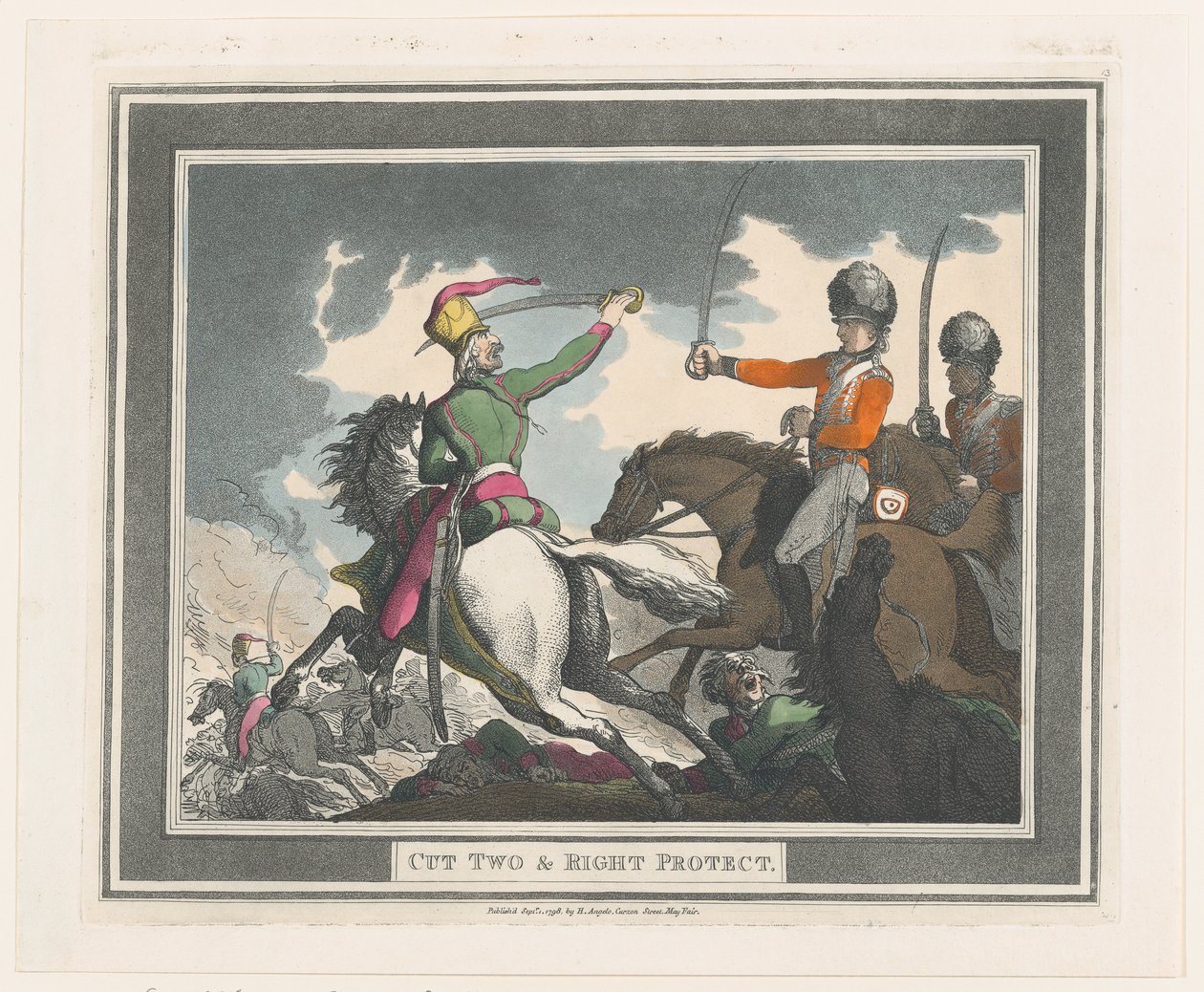 İki Kes ve Sağdan Koru, 1 Eylül 1798., 1 Eylül 1798. by Thomas Rowlandson