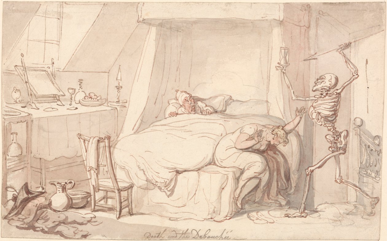 Ölüm ve Debauchee by Thomas Rowlandson