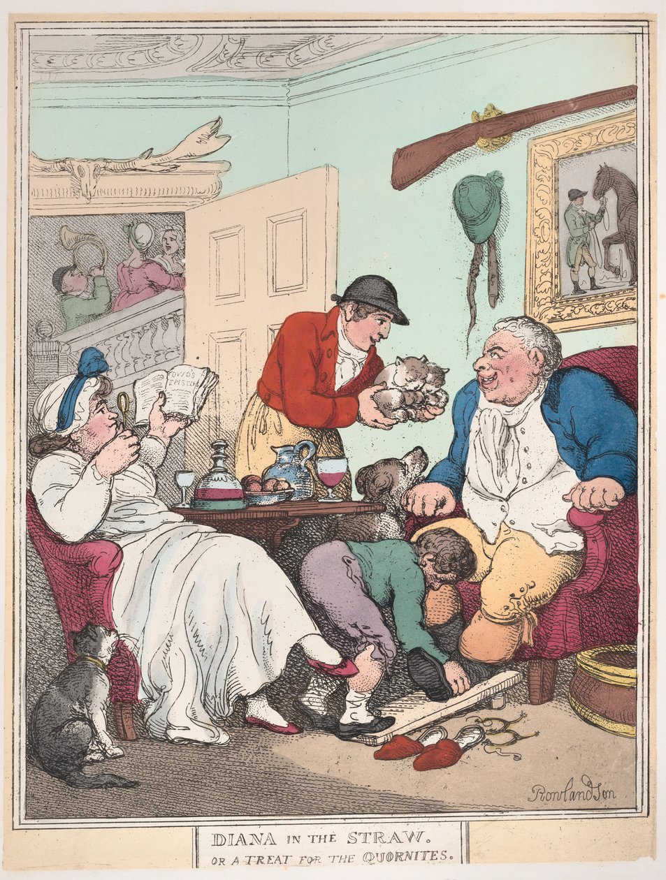 Samandaki Diana veya Quornites İçin Bir İkram, 1 Ocak 1804., 1 Ocak 1804. by Thomas Rowlandson