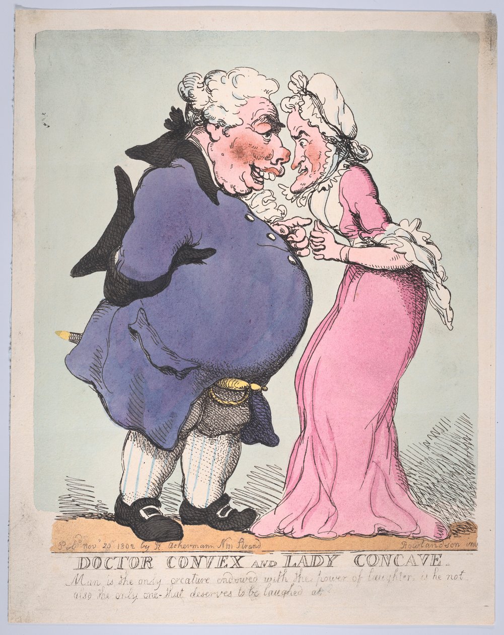 Doctor Convex ve Lady Concave, 20 Kasım 1802., 20 Kasım 1802. by Thomas Rowlandson