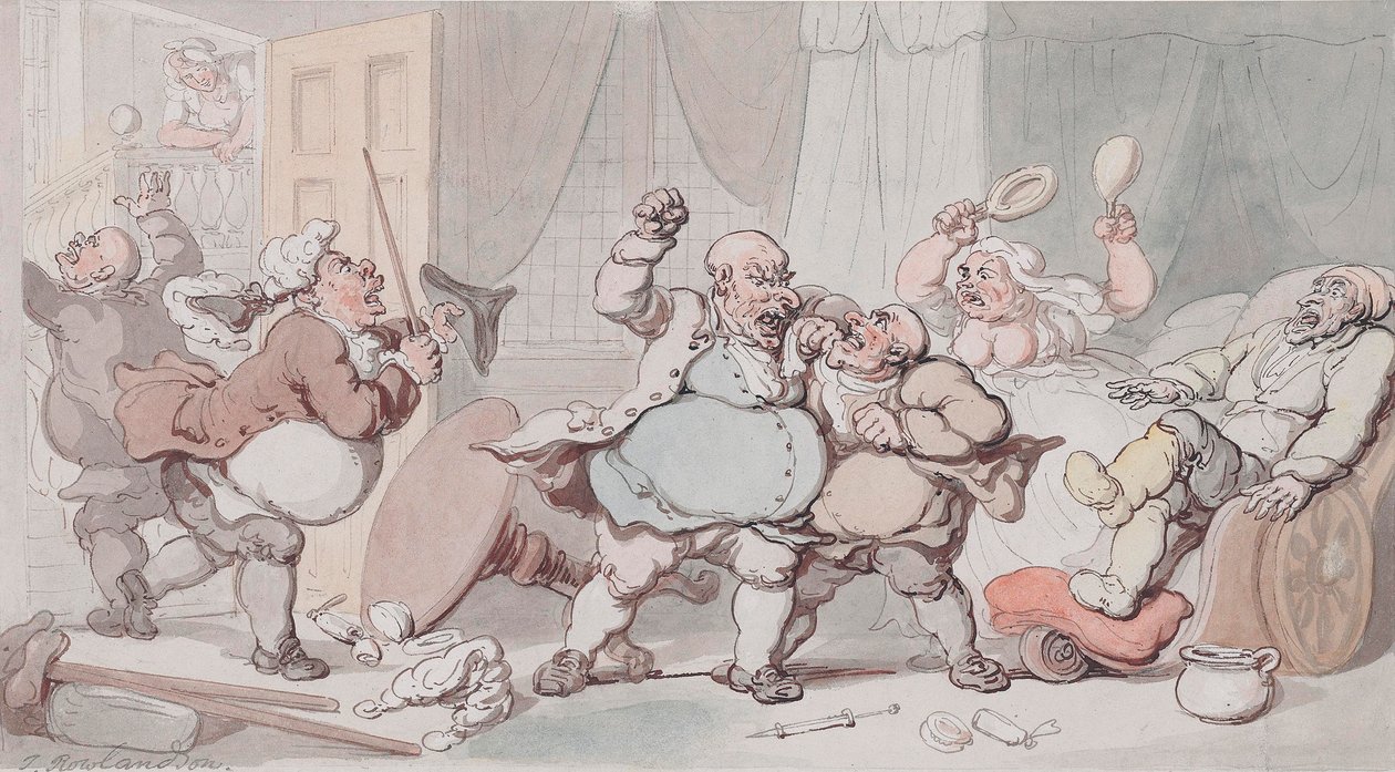 Doktorlar Farklı by Thomas Rowlandson