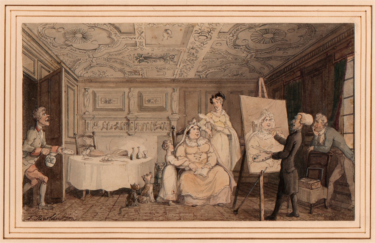 Dr. Syntax Portre Boyama by Thomas Rowlandson