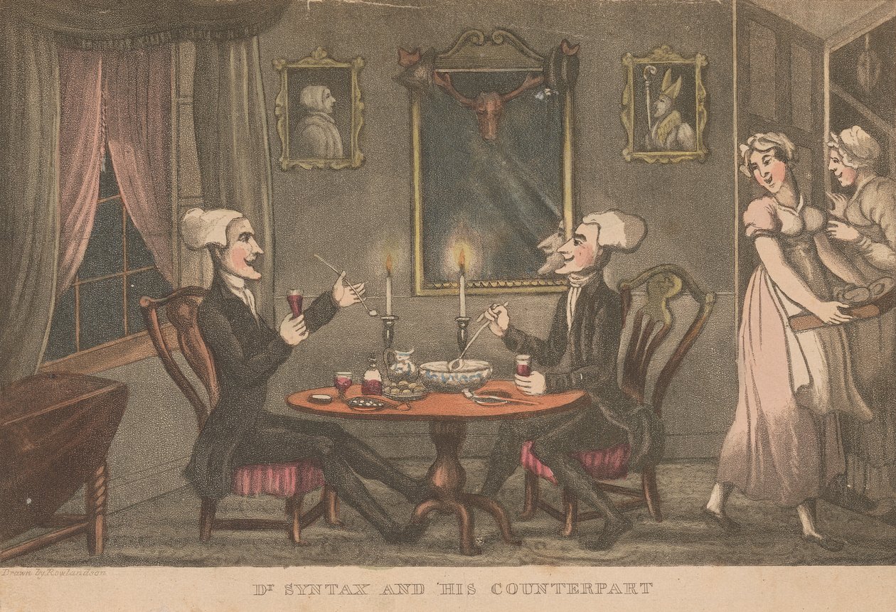 Dr. Syntax ve Muadili by Thomas Rowlandson
