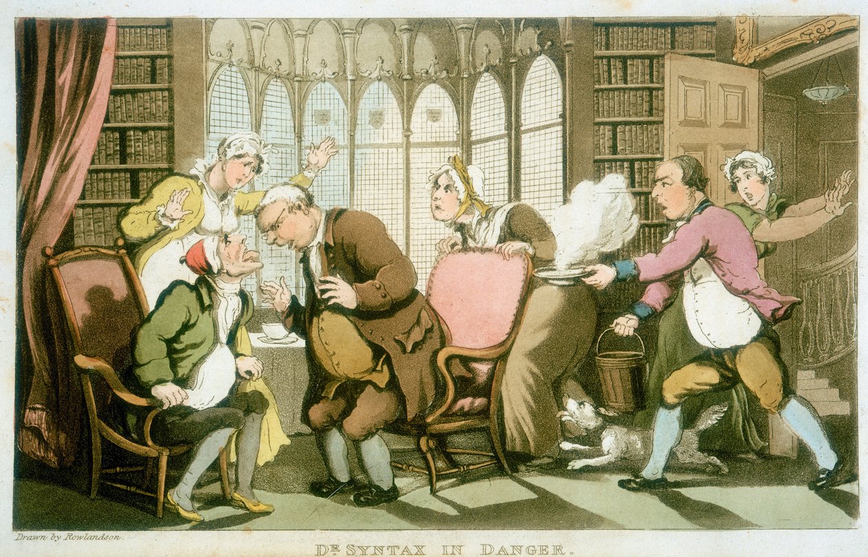 'Dr Sözdizimi Tehlikede', 1820 by Thomas Rowlandson