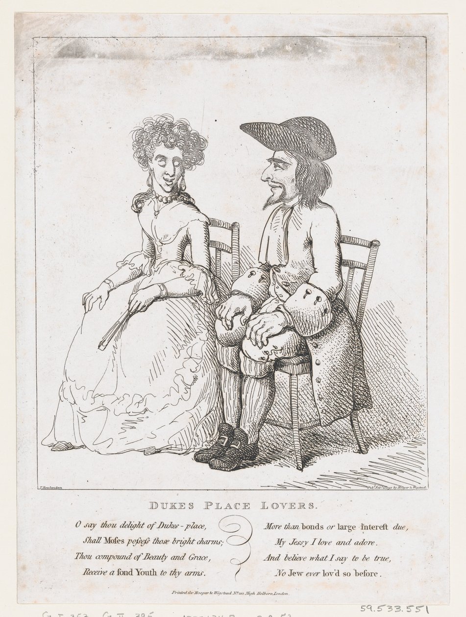Dukes Place Lovers, 21 Şubat 1797., 21 Şubat 1797. by Thomas Rowlandson