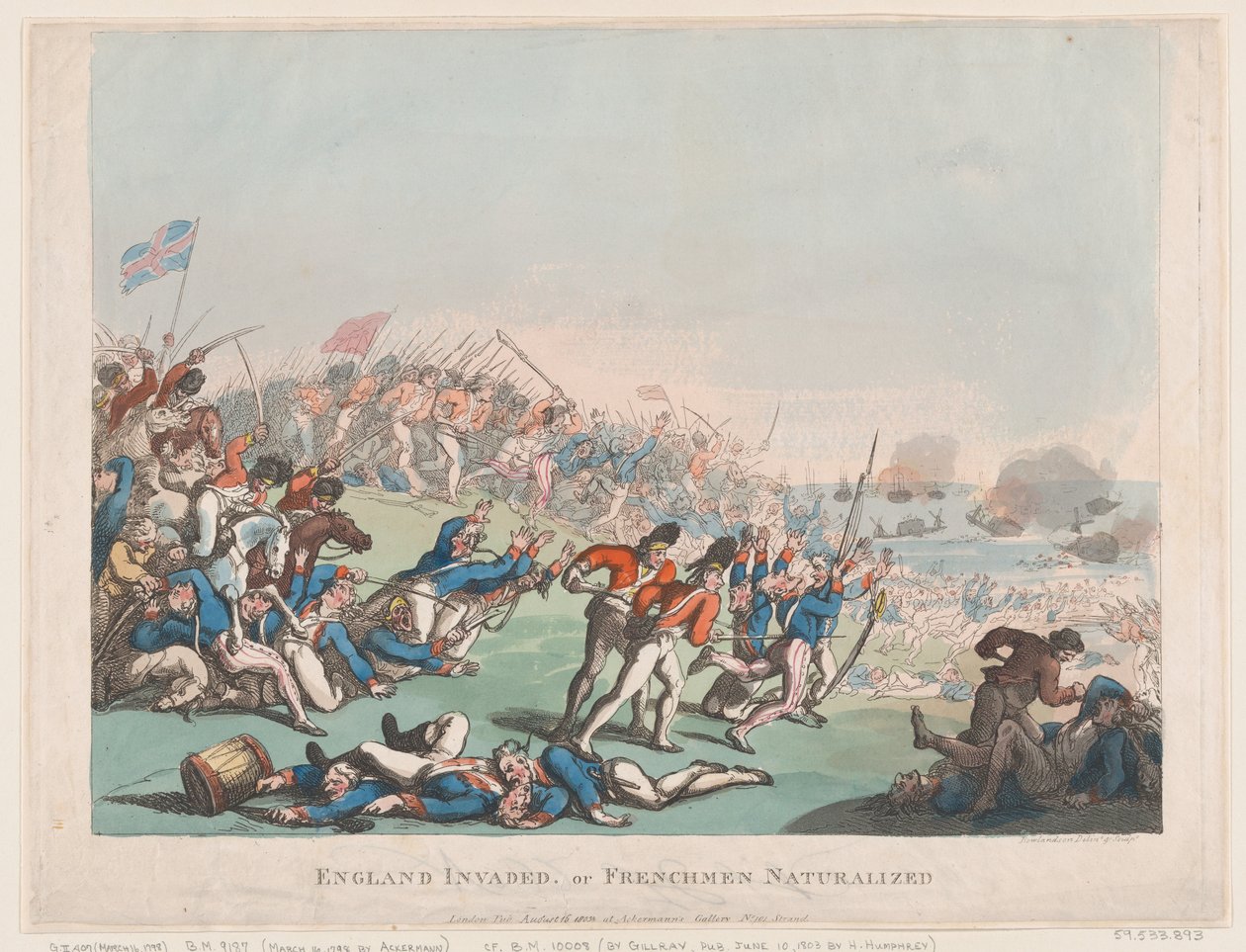 İngiltere İstilası veya Fransız Vatandaşlığı, 1803., 1803. by Thomas Rowlandson