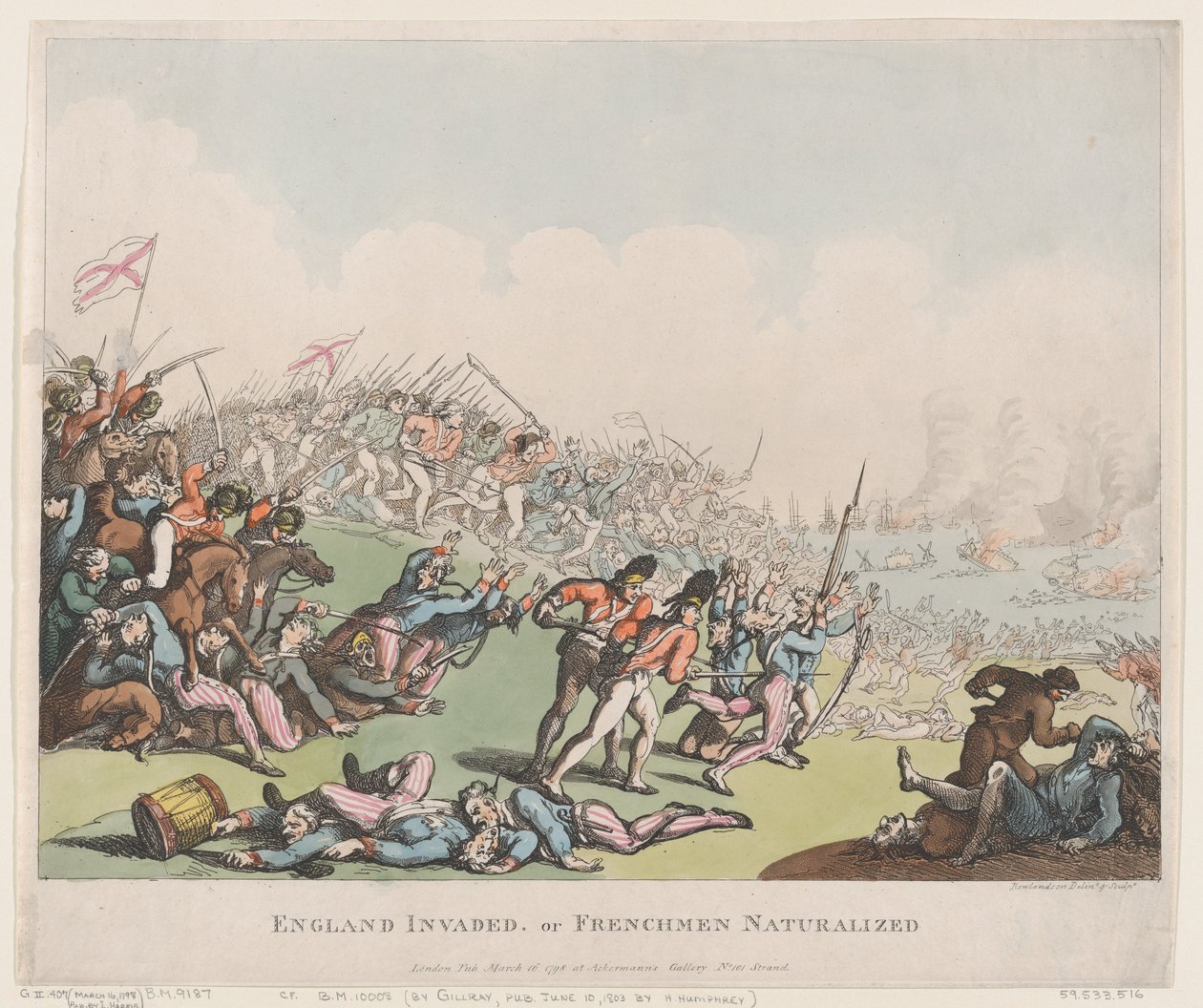 İngiltere İstilası veya Fransız Vatandaşlığı, 16 Mart 1798., 16 Mart 1798. by Thomas Rowlandson