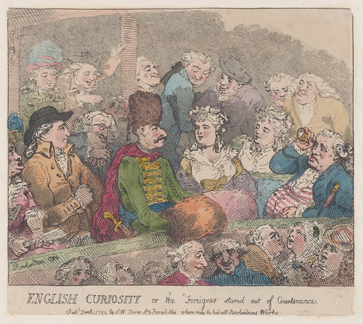 English Curiosity veya Yabancı Gözden Baktı, 1 Ocak 1794., 1 Ocak 1794. by Thomas Rowlandson
