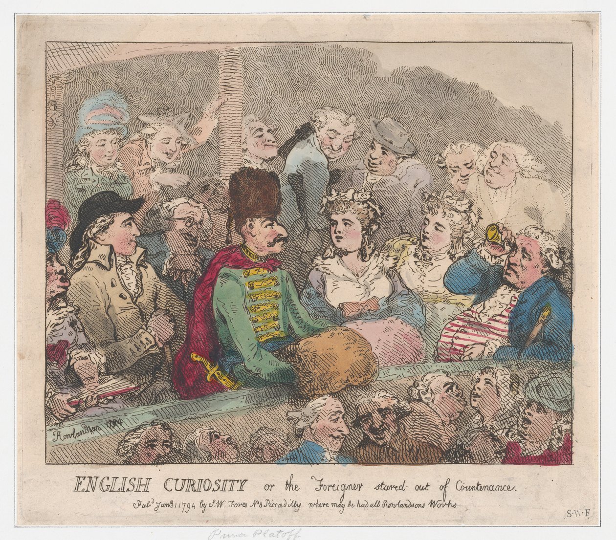 English Curiosity veya Yabancı Gözden Baktı, 1 Ocak 1794., 1 Ocak 1794. by Thomas Rowlandson