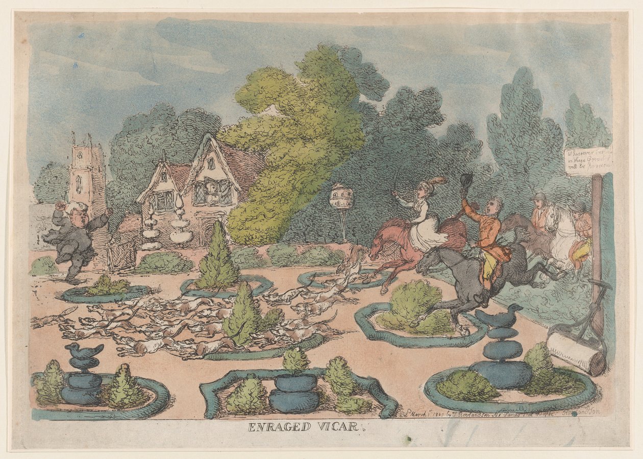 Öfkeli Papaz, 1 Mart 1807., 1 Mart 1807. by Thomas Rowlandson