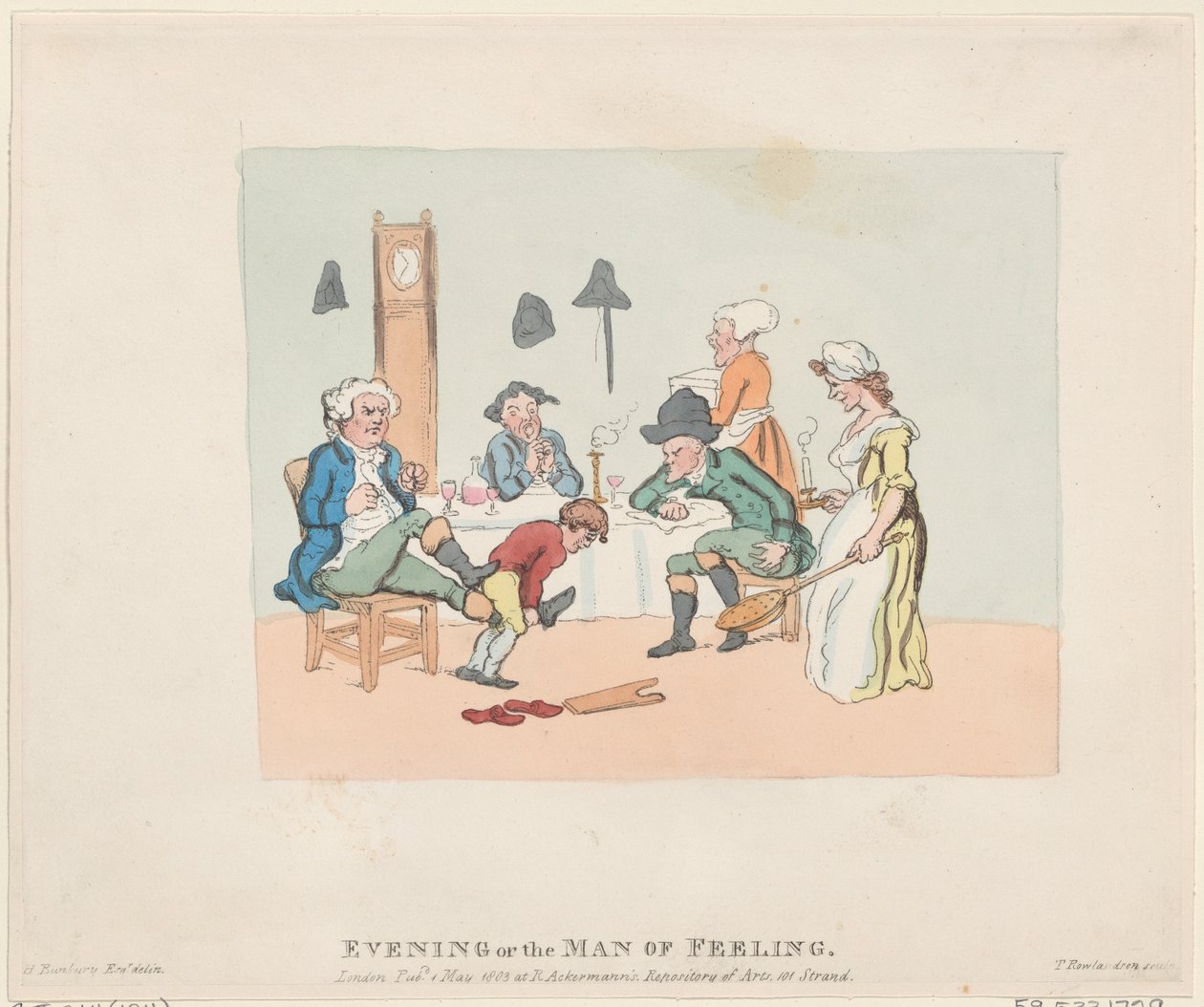 Akşam veya Duygu Adamı, 1 Mayıs 1803., 1 Mayıs 1803. by Thomas Rowlandson