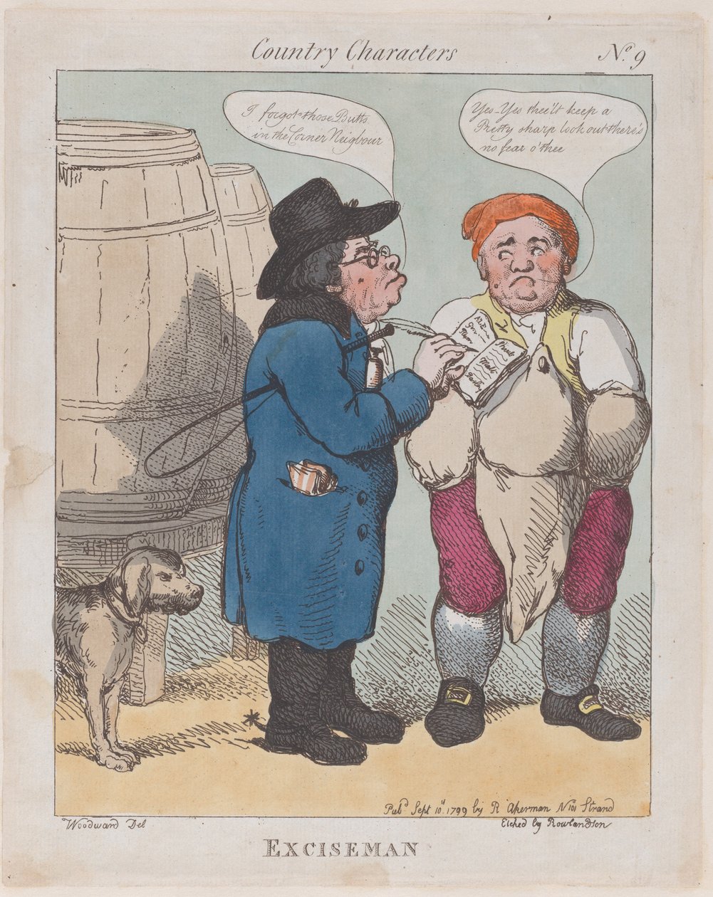 Exciseman, 10 Eylül 1799., 10 Eylül 1799. by Thomas Rowlandson