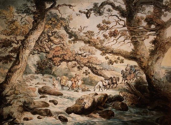 Akışı Geçmek by Thomas Rowlandson