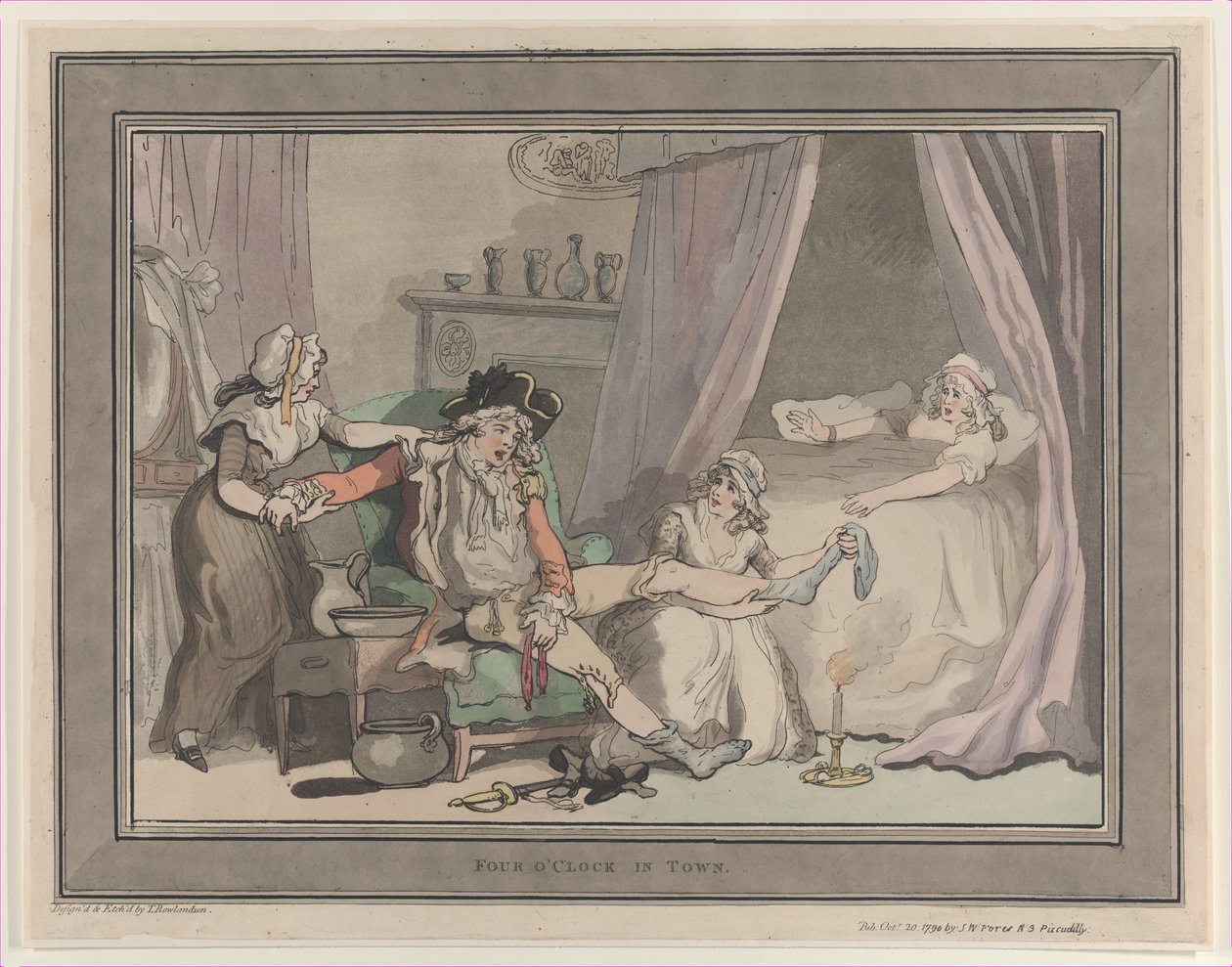 Kasabada Saat 4, 20 Ekim 1790., 20 Ekim 1790. by Thomas Rowlandson