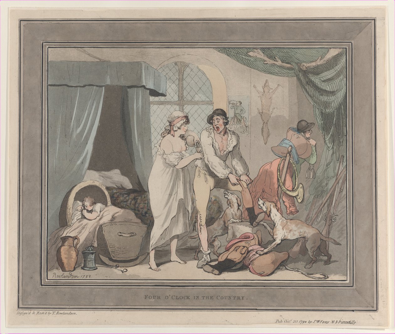 Ülkede Saat 4, 20 Ekim 1790., 20 Ekim 1790. by Thomas Rowlandson