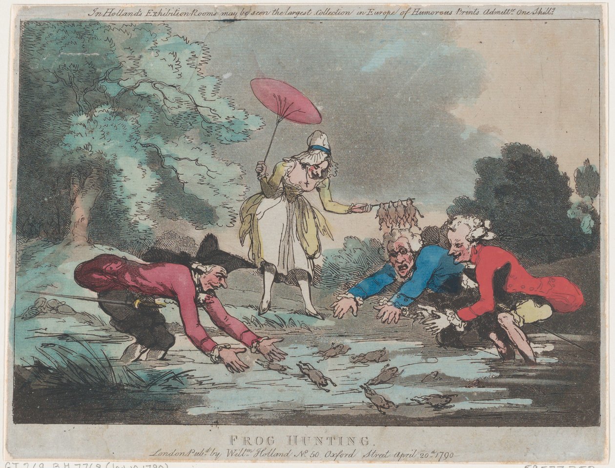 Kurbağa Avı, 20 Nisan 1790., 20 Nisan 1790. by Thomas Rowlandson