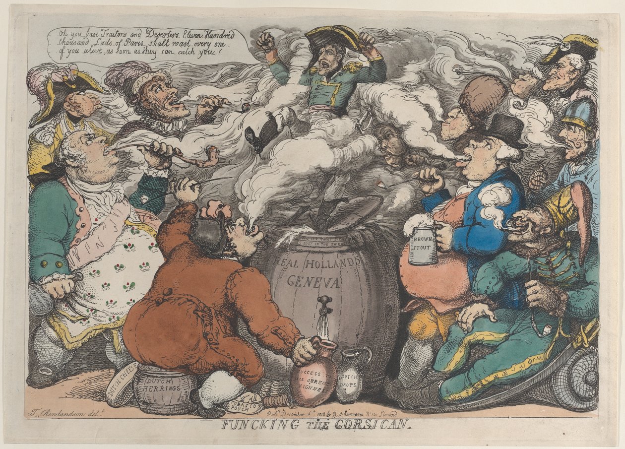 Funcking the Corsican, 6 Aralık 1813., 6 Aralık 1813. by Thomas Rowlandson
