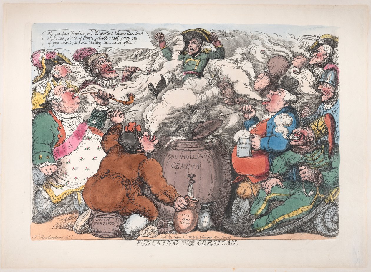Funcking the Corsican, 6 Aralık 1813., 6 Aralık 1813. by Thomas Rowlandson