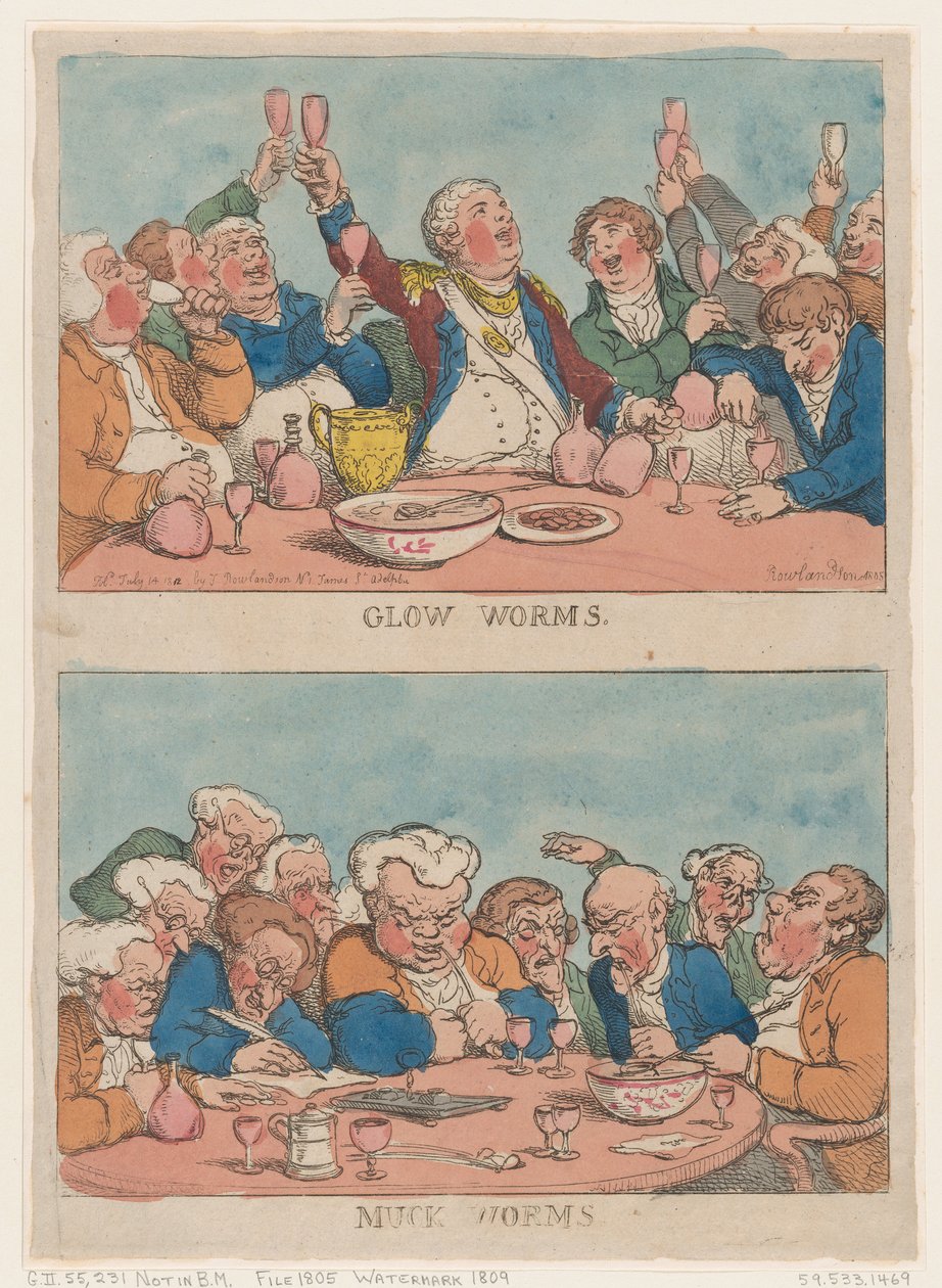 Kızdırma Solucanları, Muck Solucanları, 1812., 1812. by Thomas Rowlandson