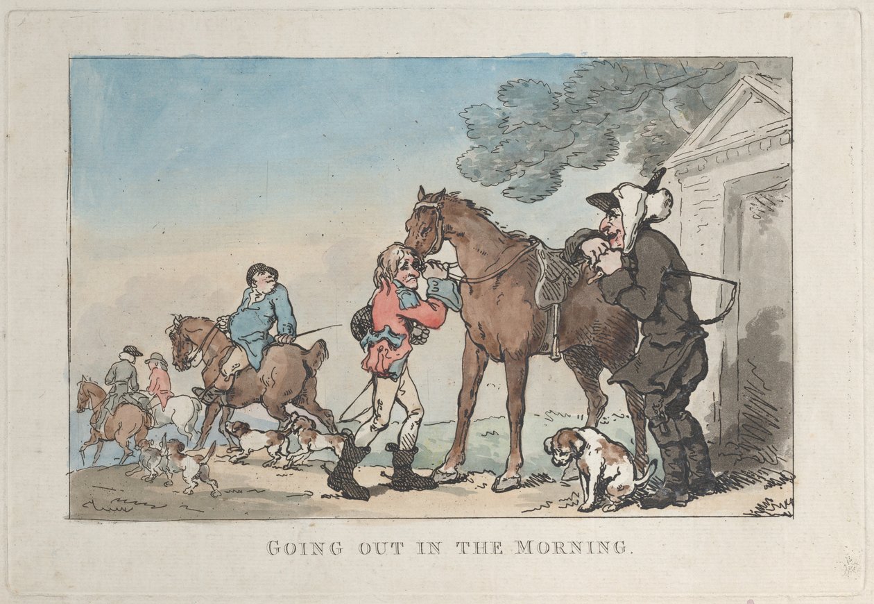 Sabah Dışarı Çıkmak, 1787., 1787. by Thomas Rowlandson