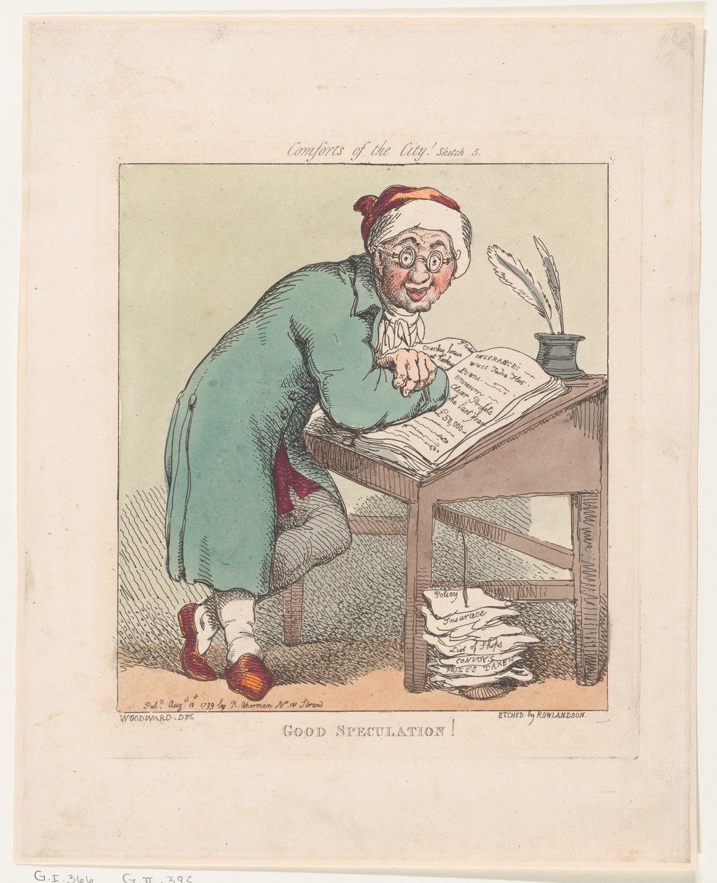 İyi Spekülasyon!, 10 Ağustos 1799., 10 Ağustos 1799. by Thomas Rowlandson