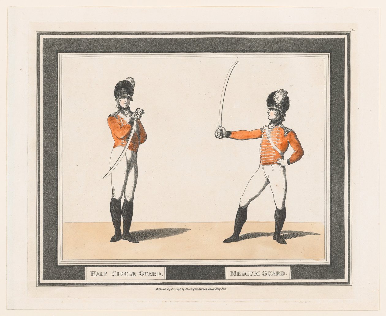 Yarım Daire Koruma, Orta Koruma, 1 Eylül 1798., 1 Eylül 1798. by Thomas Rowlandson